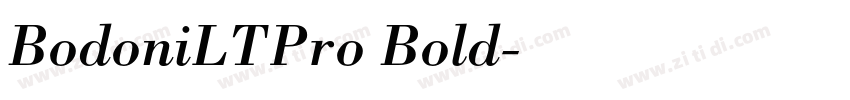 BodoniLTPro Bold字体转换 BodoniLTPro Bold字体转换